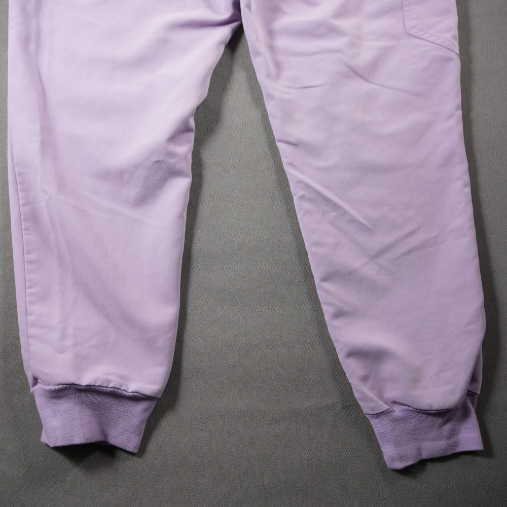 FIGS Zamorra Jogger Women Scrub Pants L Work Medical Purple Yelllow Drawstring - Picture 11 of 13